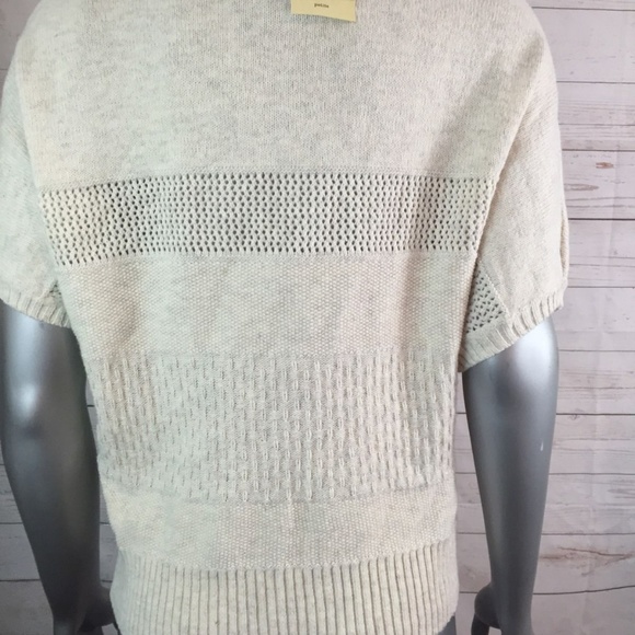 Sonoma Petite PM Pale Ecru Sweater NWT $36 Beautiful Te - Picture 6 of 7